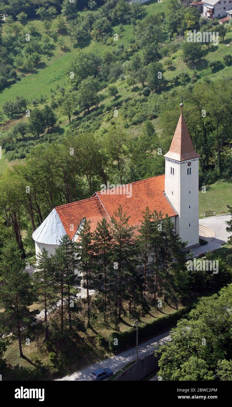 Chiesa parrocchiale di Sant'Anna in Sveta Jana, Croazia Foto Stock