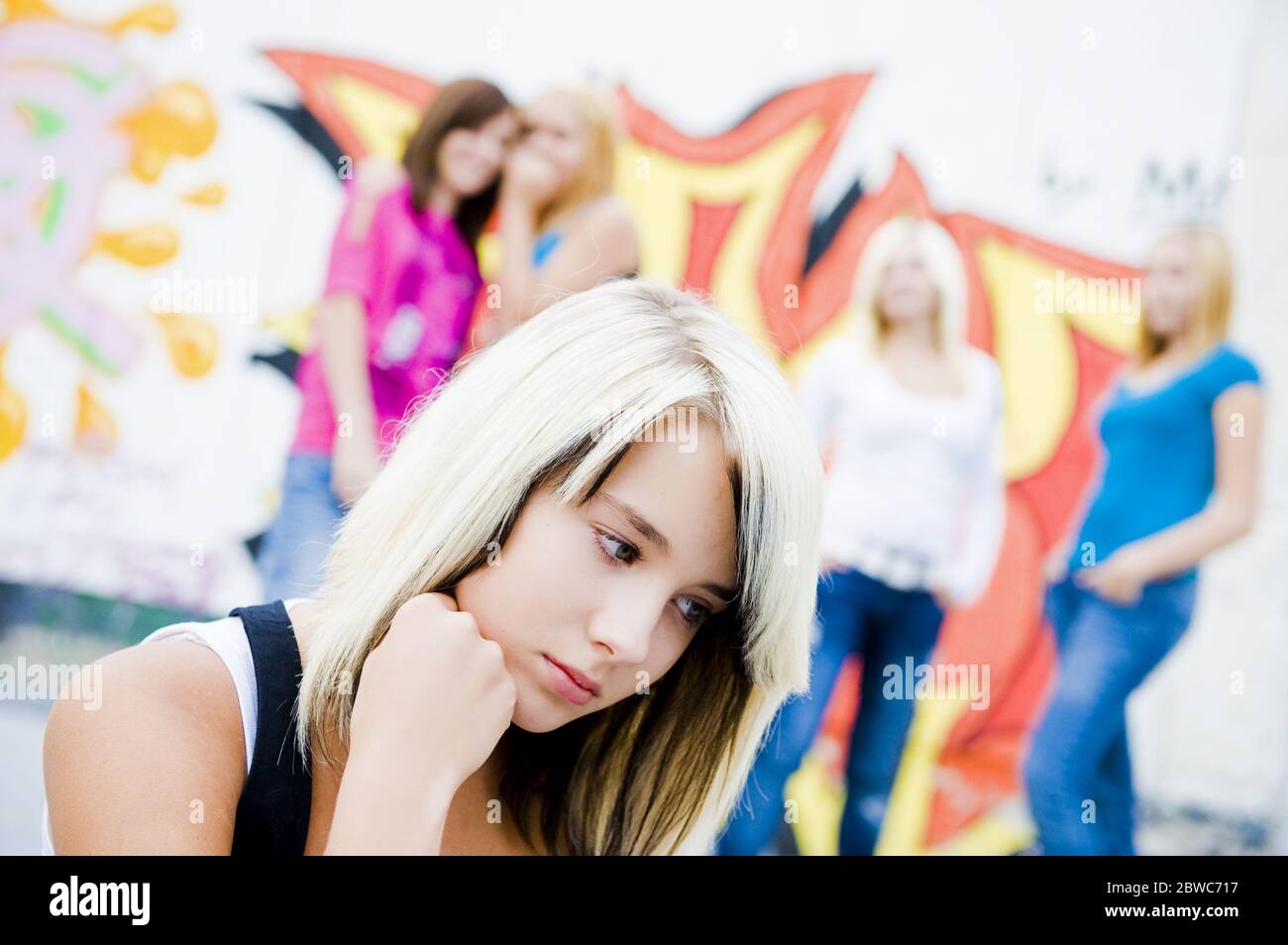 Mobbing in der Schule, MR: Sì Foto Stock