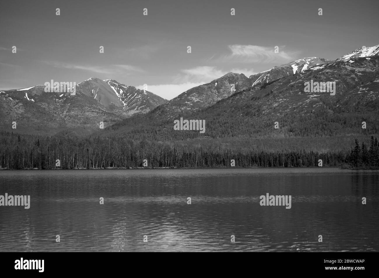 La natura selvaggia dell'Alaska, bella e senza tempo. Foto Stock