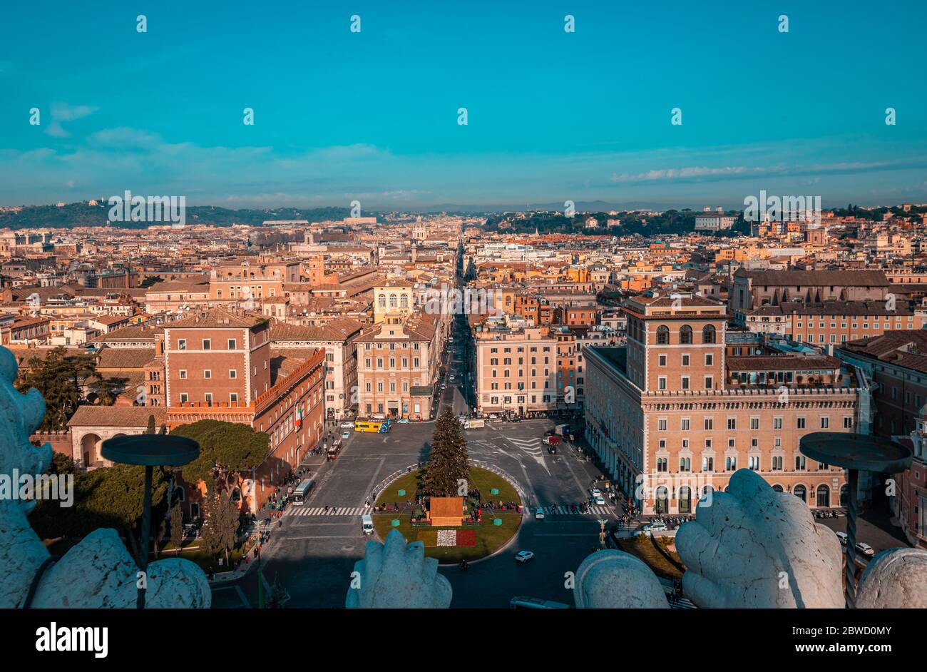 Bella vista di Roma Foto Stock
