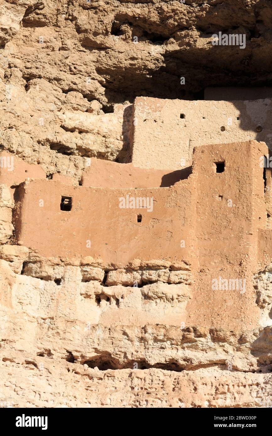 Montezuma Castle National Monument, Camp Verde, Arizona, Stati Uniti Foto Stock