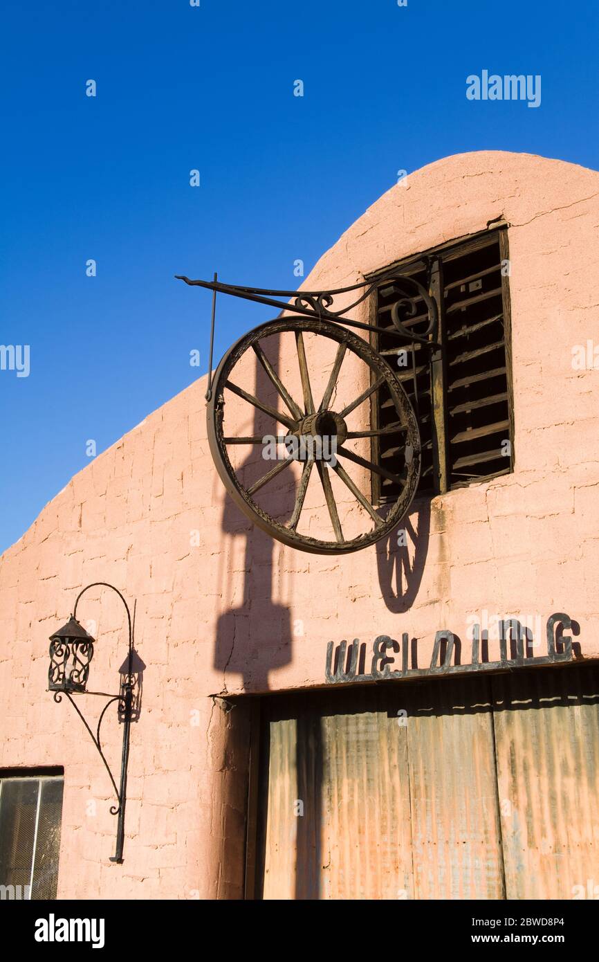 Caualliere Blacksmith nella città vecchia, Scottsdale, Phoenix, Arizona, Stati Uniti Foto Stock