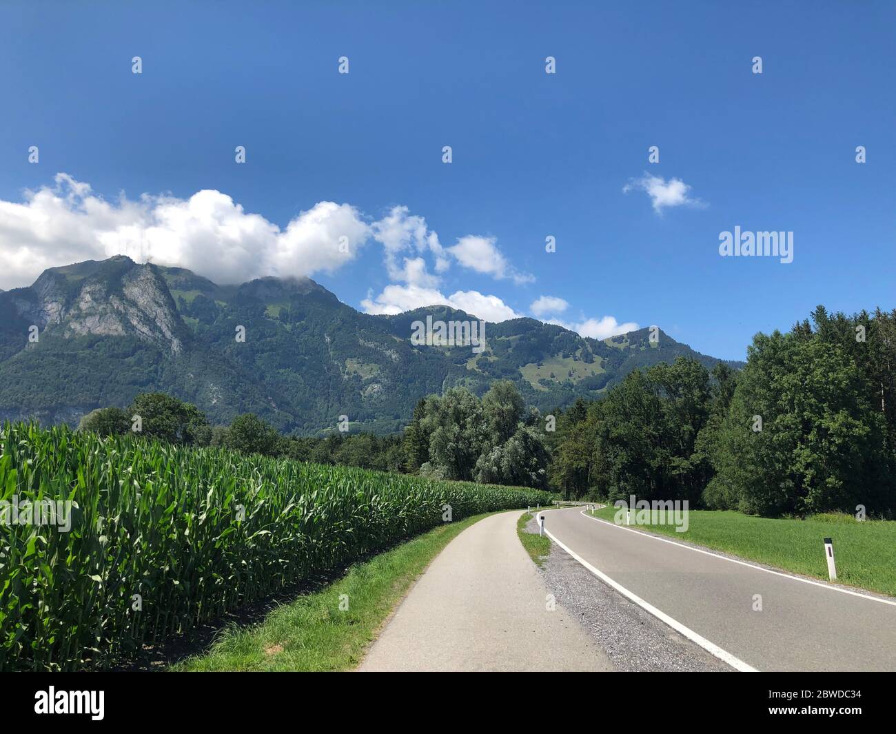 Liechtenstein bella campagna Foto Stock