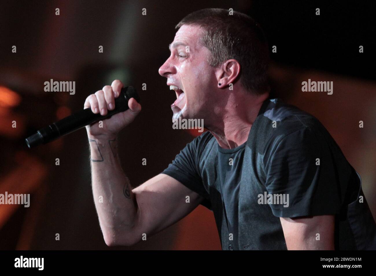 RIO DE JANEIRO, 20.09.2013: Matchbox Twenty si esibisce nella fase principale del Rock a Rio V a Rio de Janeiro (Néstor J. Beremblum / Alamy News) Foto Stock