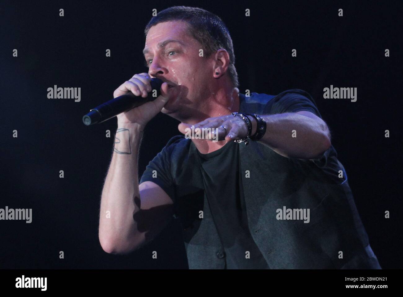 RIO DE JANEIRO, 20.09.2013: Matchbox Twenty si esibisce nella fase principale del Rock a Rio V a Rio de Janeiro (Néstor J. Beremblum / Alamy News) Foto Stock