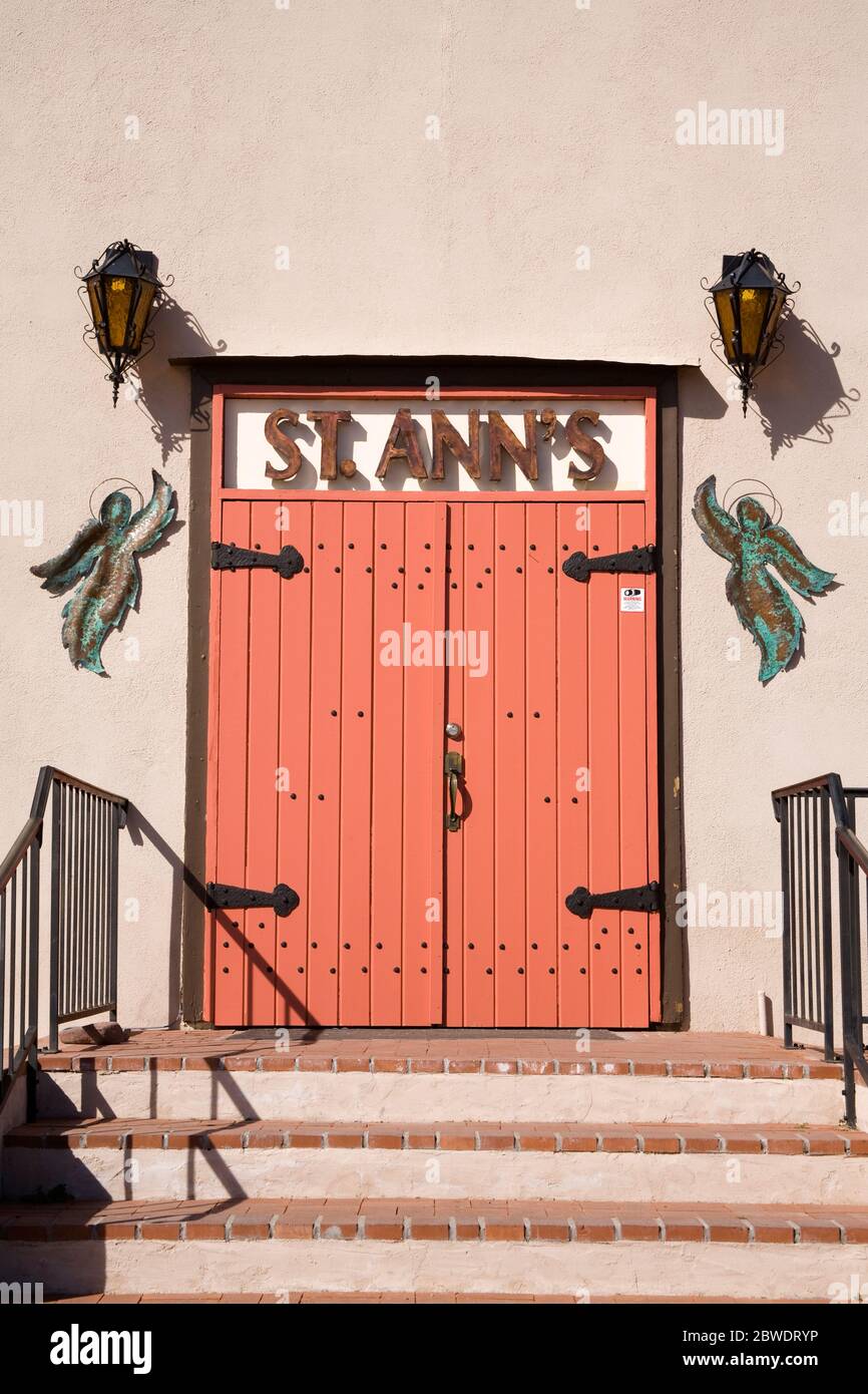 Chiesa di St. Ann, Tubac, regione di Greater Tucson, Arizona, Stati Uniti Foto Stock