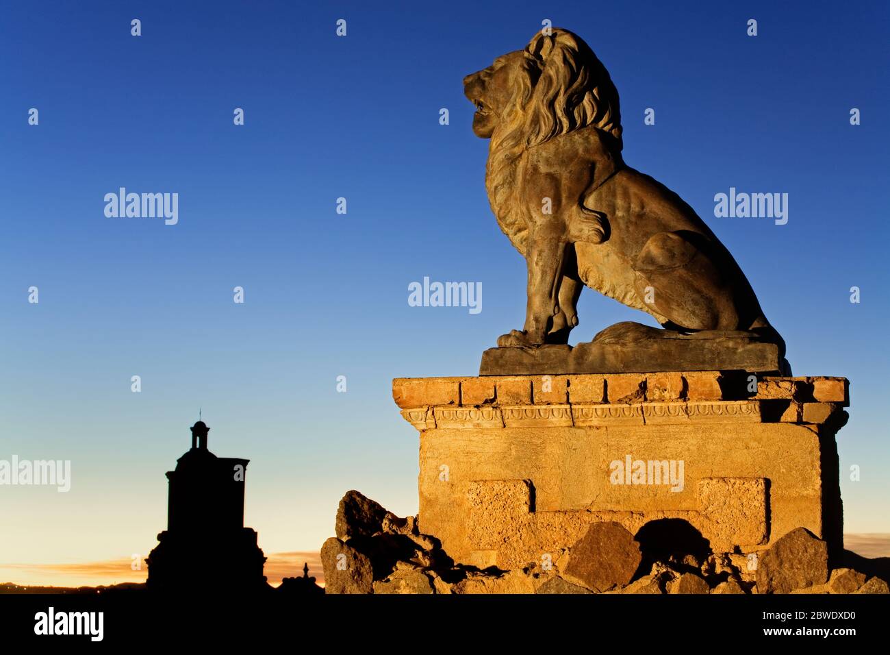 Grotta Hill, la Missione di San Xavier del Bac, Tucson, Arizona, Stati Uniti d'America Foto Stock