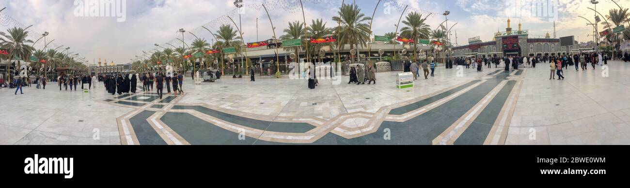 Arbiana escursione, un grande raduno mondiale, i musulmani di tutto il mondo, milioni di donne e uomini e un movimento religioso in Iraq Foto Stock