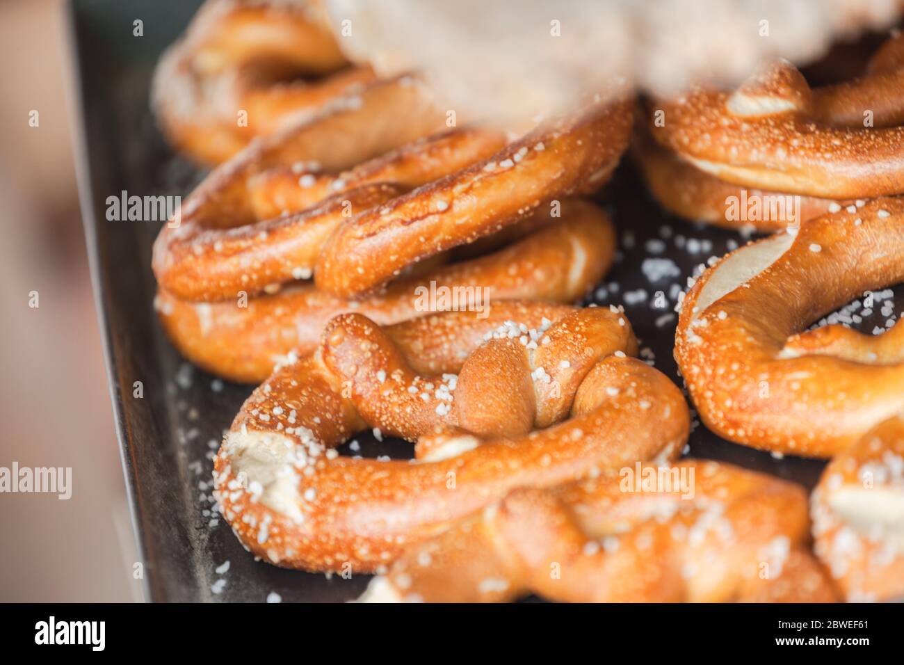 Brettzel, pane tradizionale tedesco Foto Stock