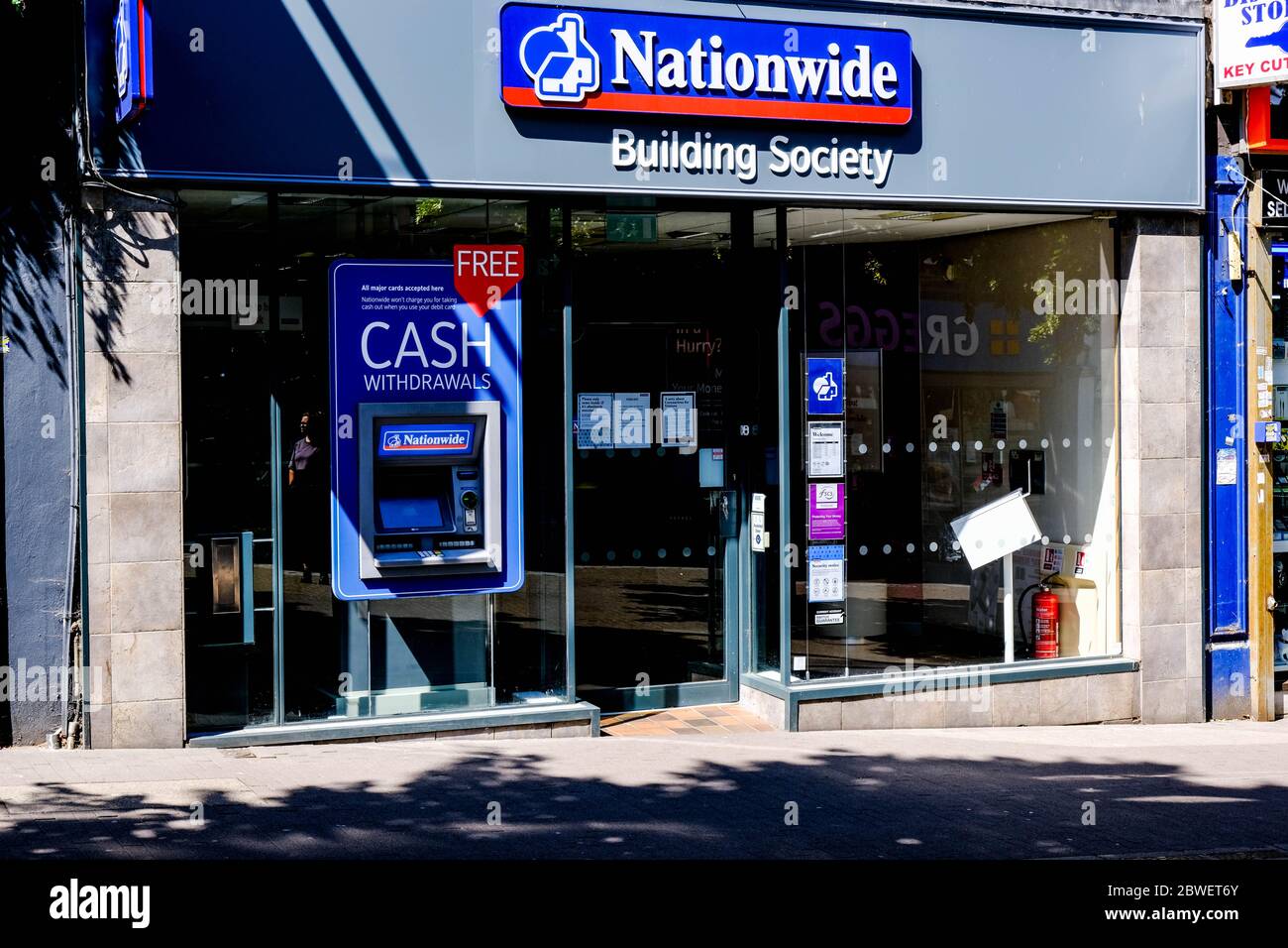 High Street Branch della Nationwide Building Society Foto Stock