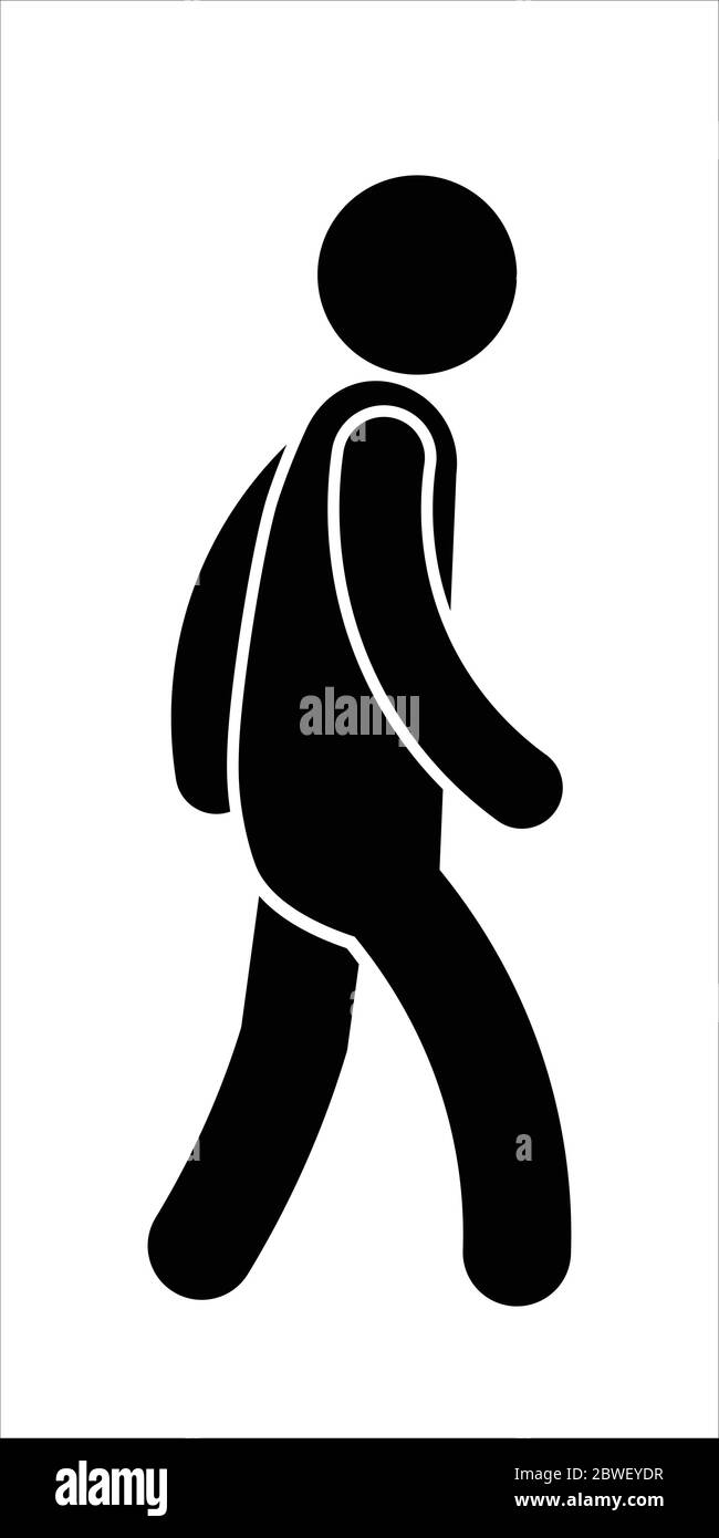 Uomo che cammina a destra Foto e Immagini Stock in Bianco e Nero - Alamy