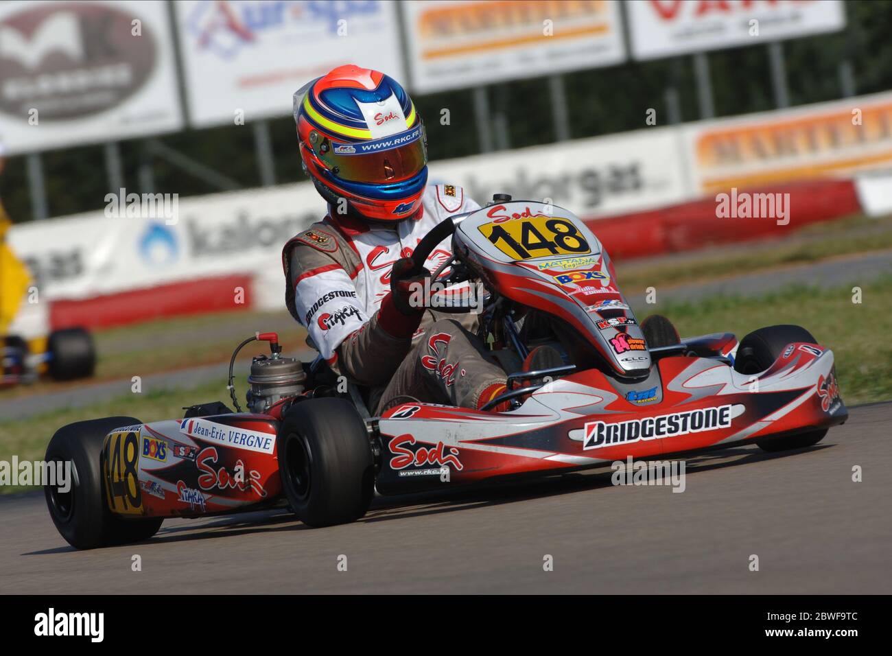 Jean-Eric Vergne durante la sua carriera nel karting. Foto Stock