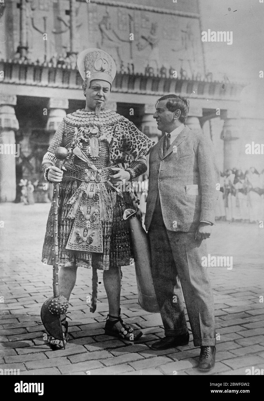 Faraone del film Emil Jennings e il produttore Ernst Lubitsch Foto Stock