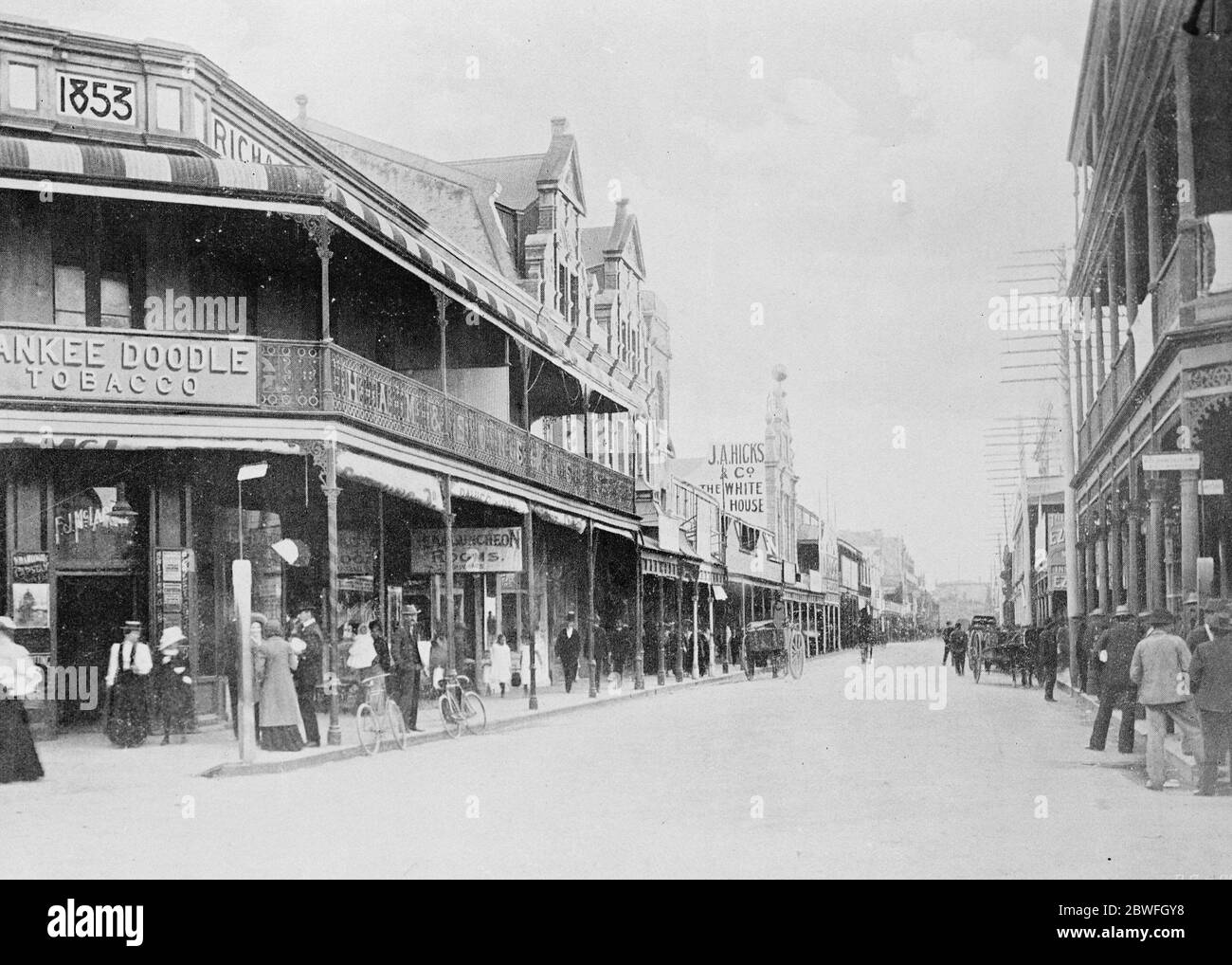 Fremantle , Australia Occidentale . High Street . 13 aprile 1922 Foto Stock