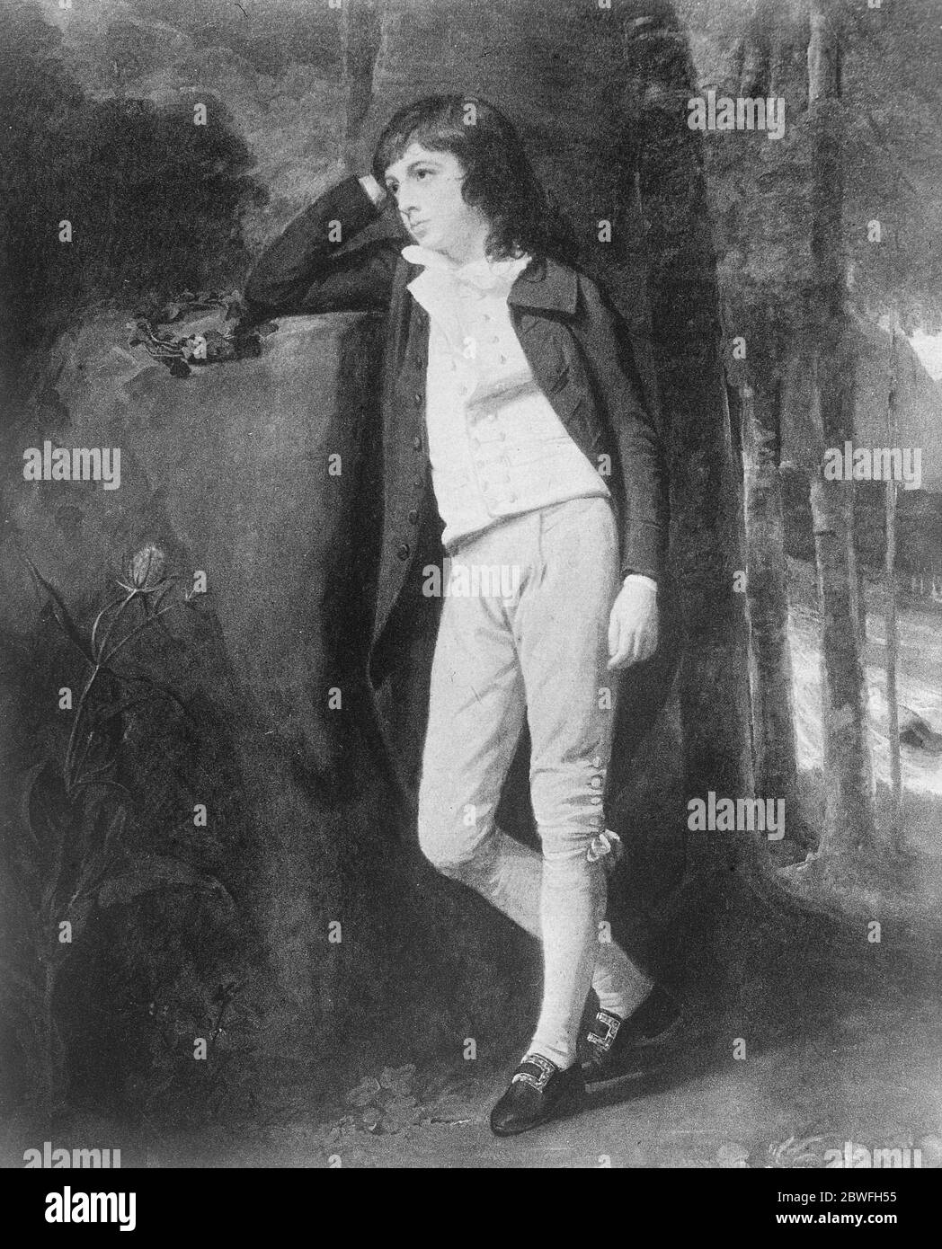 Romney Portrait William Beckford come ragazzo venduto alla casa d'aste di Londra di Christie per 16000 guineas 6 novembre 1919 Foto Stock
