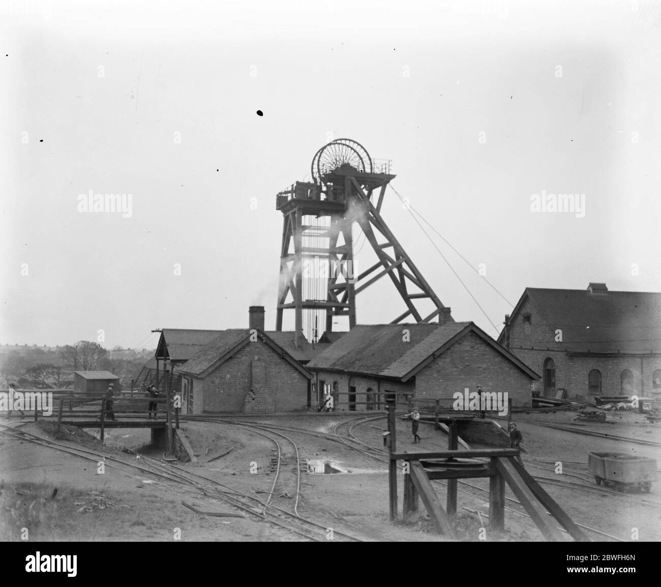 Holly Bank Colliery Essington Staffordshire dicembre 1920 Foto Stock