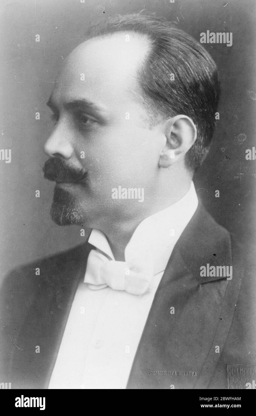 Governo rumeno M. Vistor , Ministro della Bucovina 1924 Foto Stock