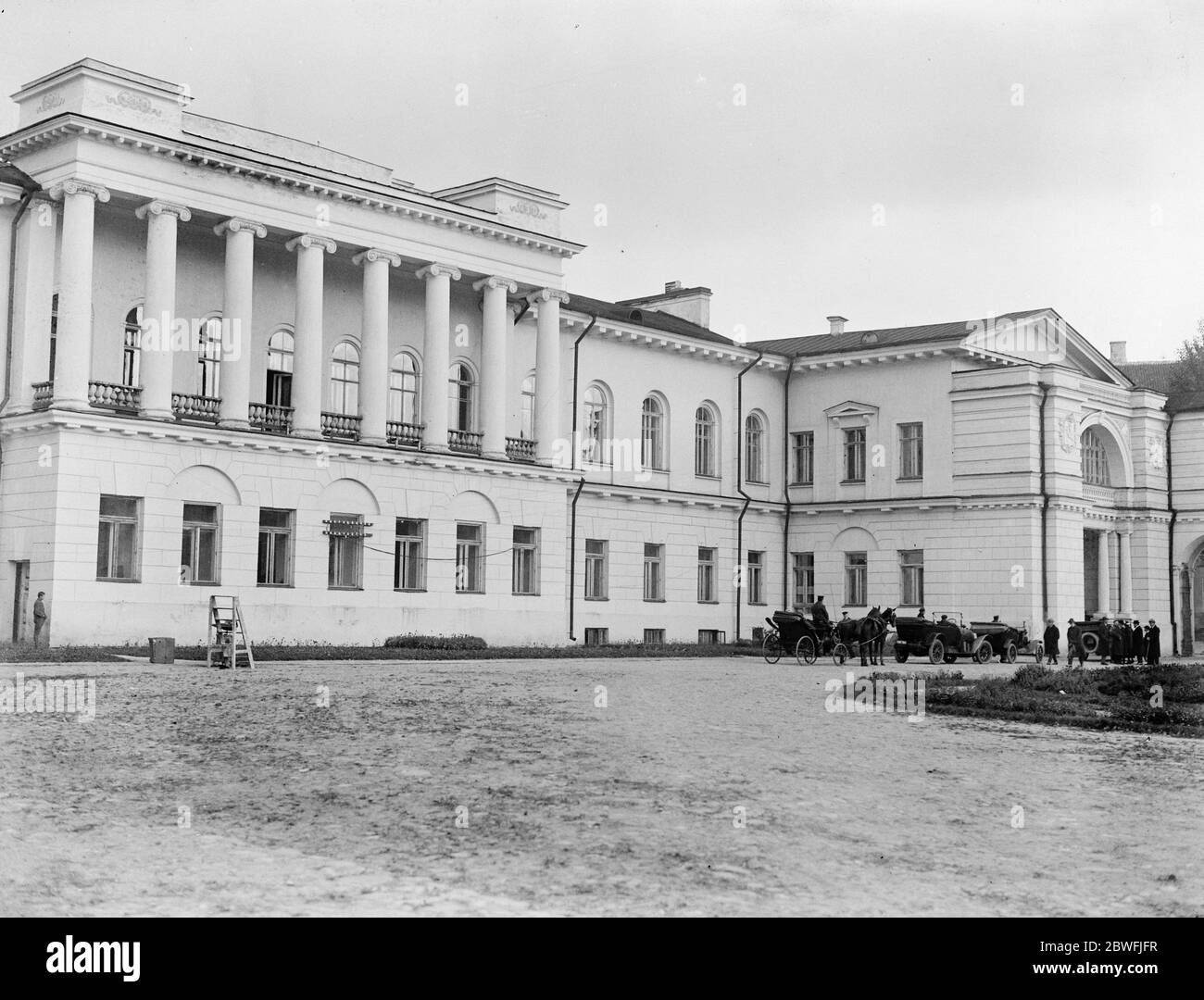 Vilna General Zeligowskis, quartier generale di Vilna . Napoleone vi soggiornò durante il marzo da e per Mosca il 24 ottobre 1921 Foto Stock