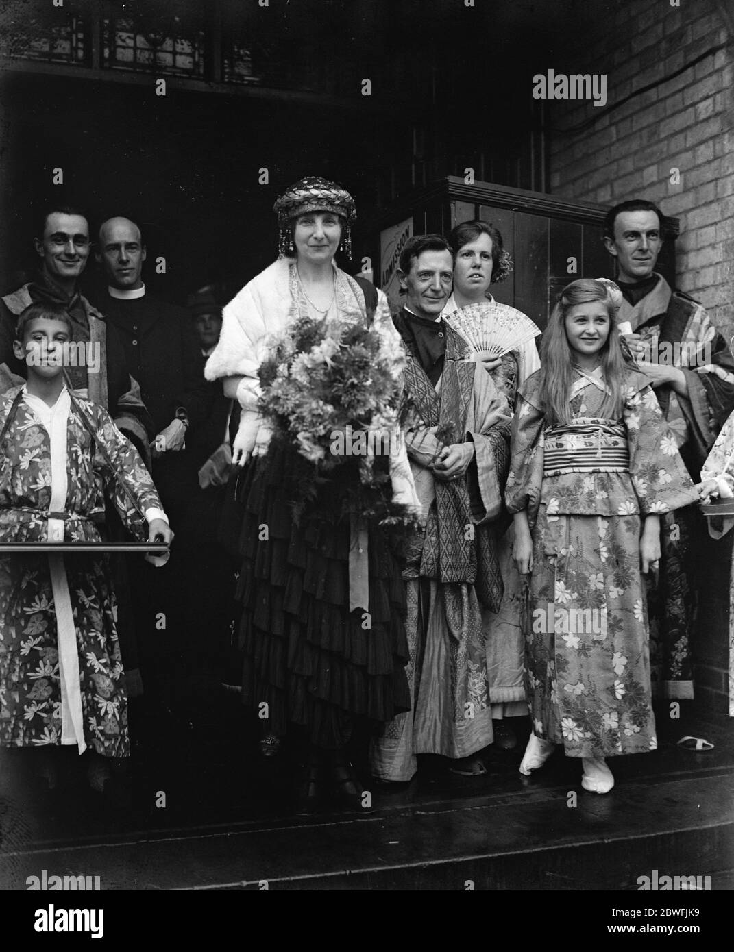 Giappone nella famosa sala pompe la Contessa di Carrick ( Ellen Rosamond Mary ) parte dopo l'apertura del fete 4 ottobre 1922 Foto Stock