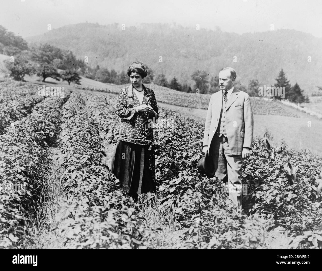 Signor e signora Coolidge . 13 agosto 1923 Foto Stock