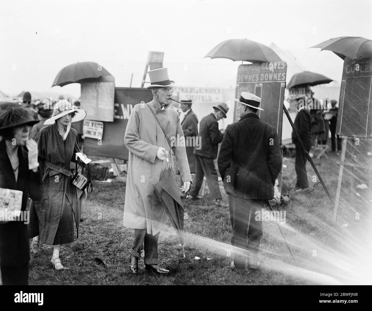 Royal Ascot Lord Woolavington e sua figlia 13 giugno 1922 Foto Stock