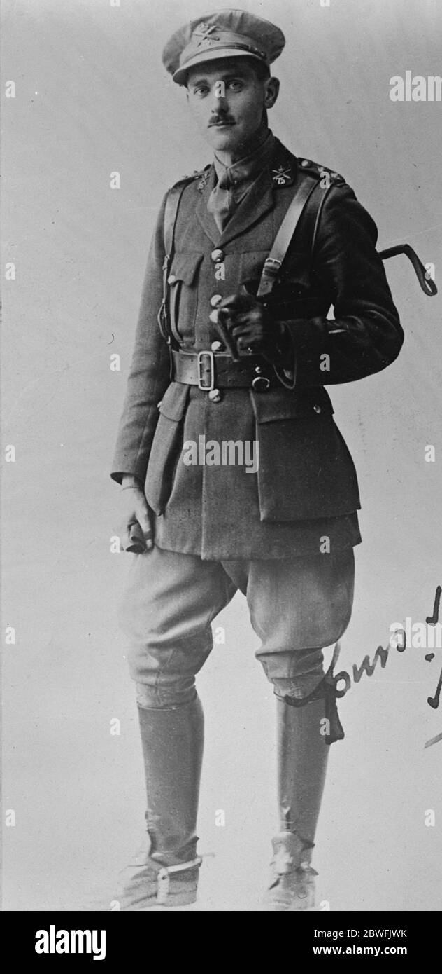 Il Bailey principale mancante . Un nuovo ritratto del maggiore Bailey , che è voluto su un'accusa di presunto omicidio di moglie a Hove . 12 dicembre 1923 Foto Stock