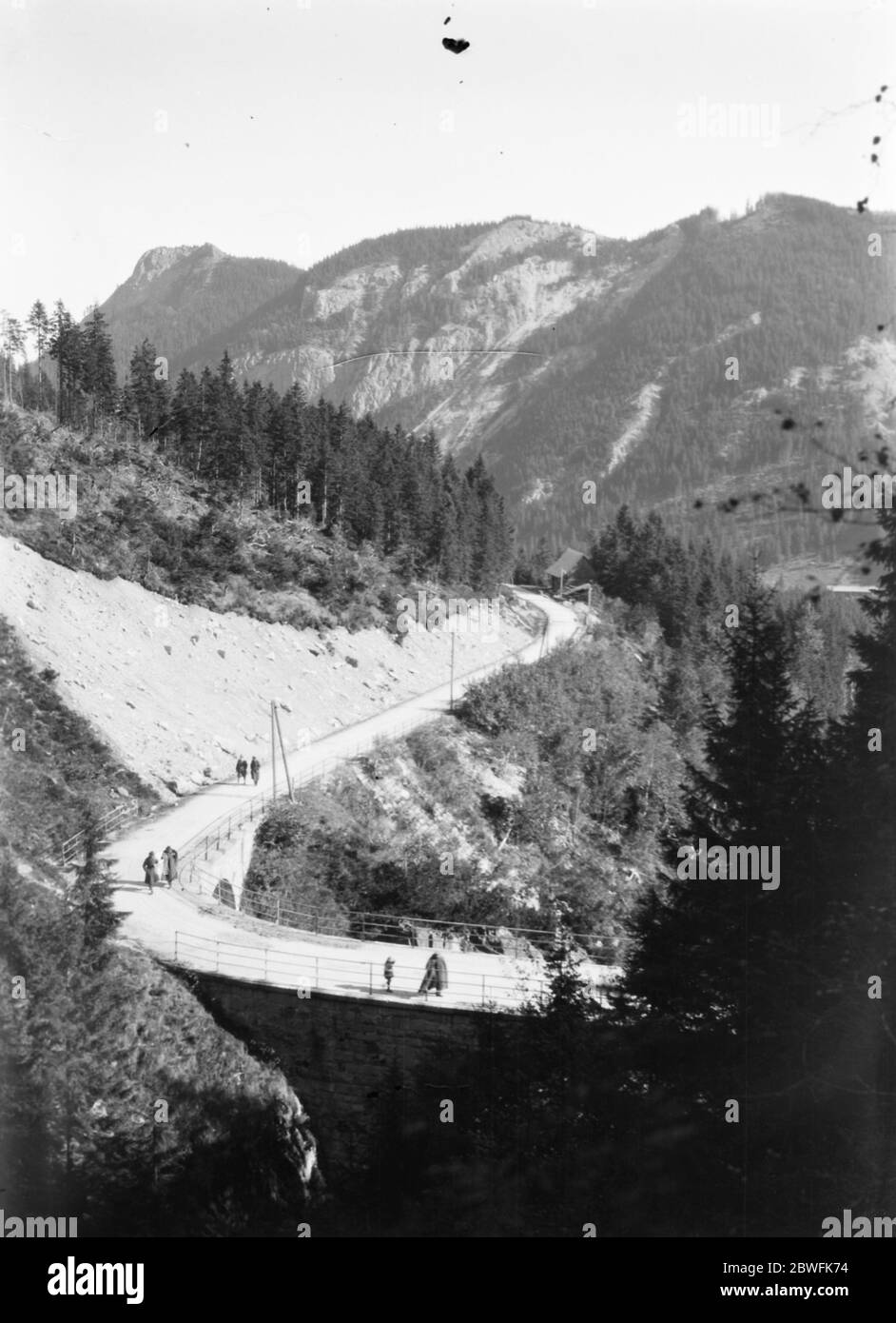 Frontiera polacca . Cecoslovacchia . Guardie di frontiera e di frontiera polacche di entrambe le nazioni . Vicino Zakopane . 24 ottobre 1921 Foto Stock