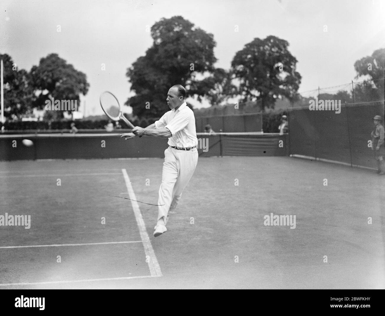 Campionato di tennis su prato a Wimbeldon Washer (Belgio) in gioco il 24 giugno 1924 Foto Stock