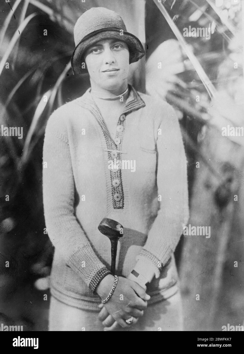 Sig.na Glenna Collett . Miss Glenna Collett , la 22 anni donna campione di golf degli Stati Uniti che parteciperanno al British Championship di Harlech , Galles, nella settimana che inizia il 10 24 maggio 1926 Foto Stock