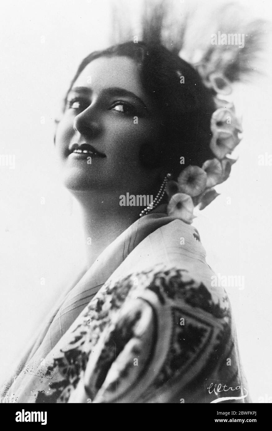 Senorita Maria Fernandez , istruttore di ballo alla Corte Spagnola . 13 novembre 1926 Foto Stock
