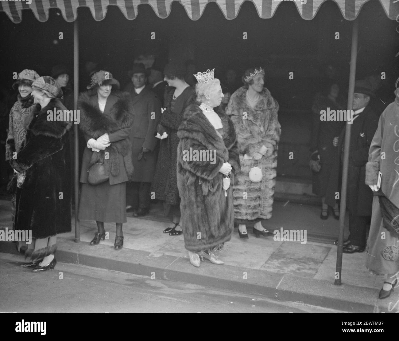 Apertura del Parlamento. Lady Cowdray . 15 gennaio 1924 Foto Stock