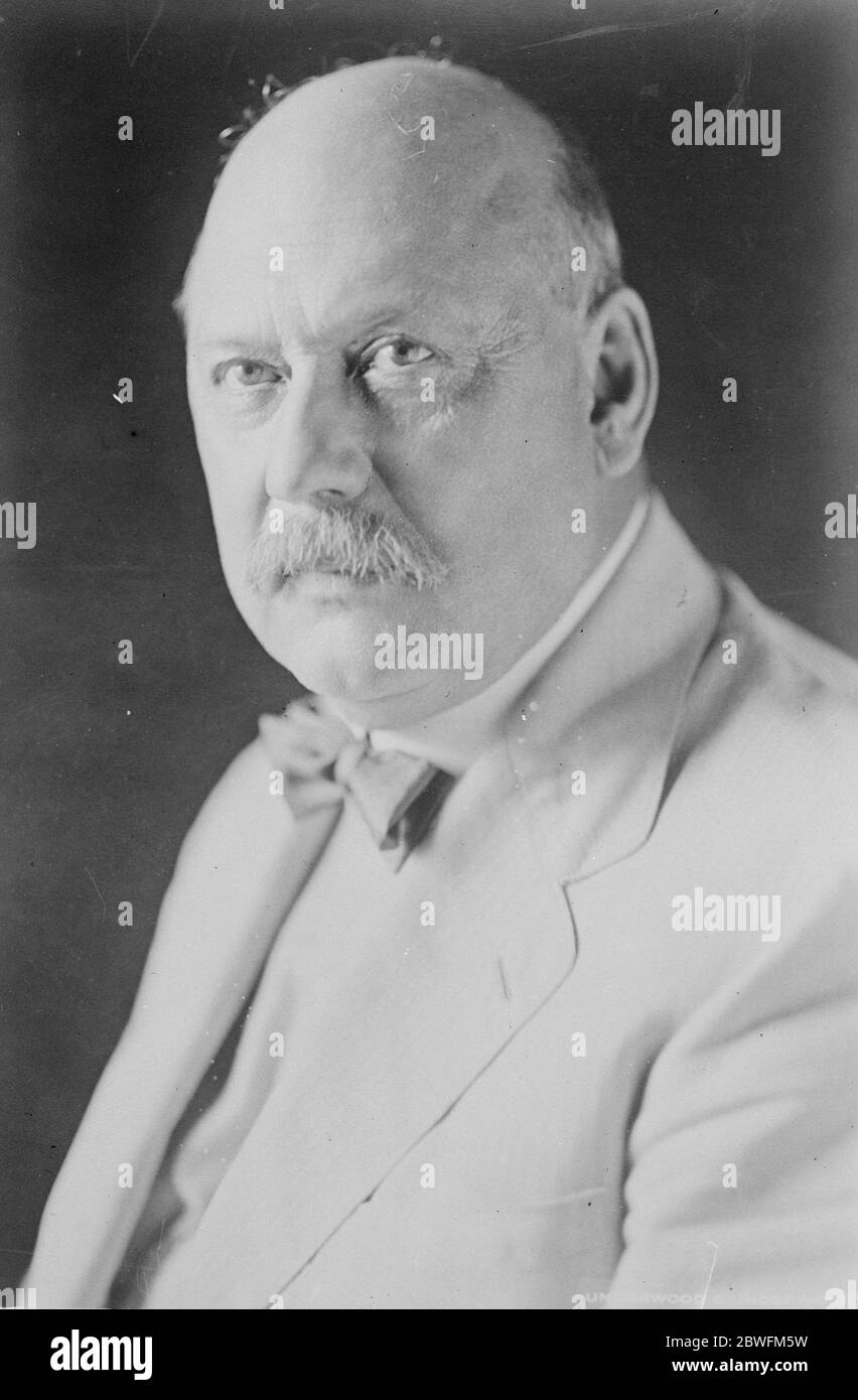 John W Weeks US Segretario per la guerra 1925 Foto Stock