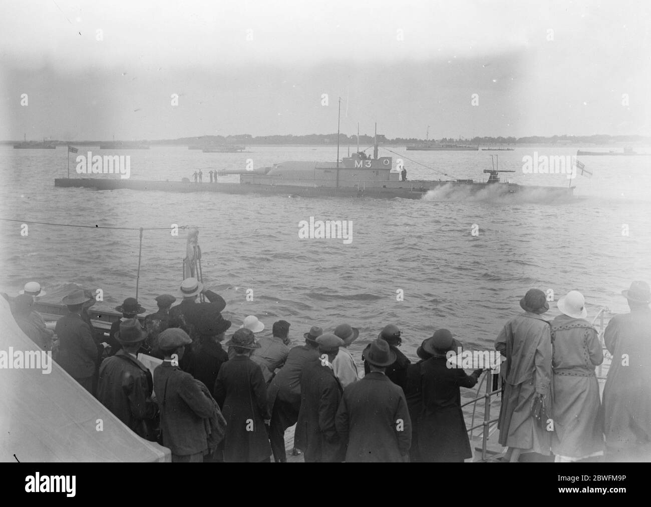 Rassegna navale al sottomarino Spihead M 3 25 luglio 1924 Foto Stock