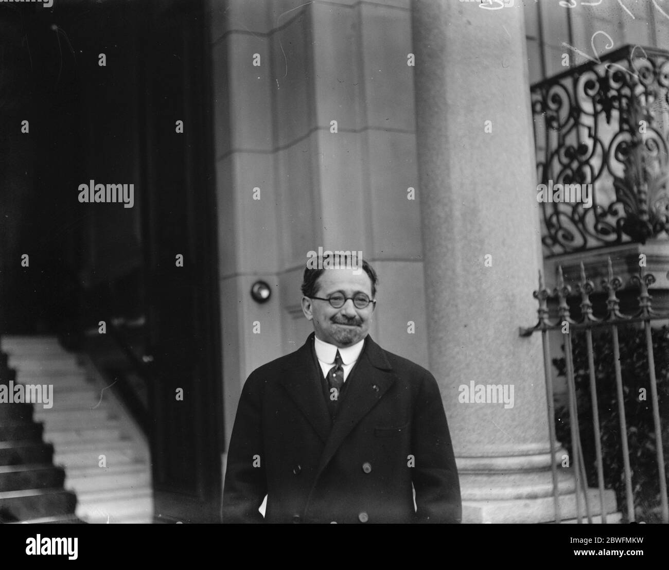 Le nazioni a Ginevra . Il Presidente portoghese, il Dott. Affonso Costa, a Ginevra. 8 marzo 1926 Foto Stock