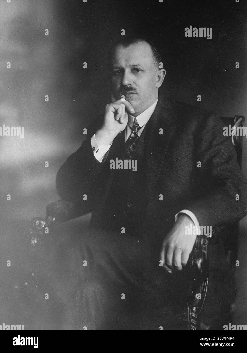 Il professor Casimir Bartel . Nuovo ritratto del nuovo Premier polacco . 1 giugno 1926 Foto Stock