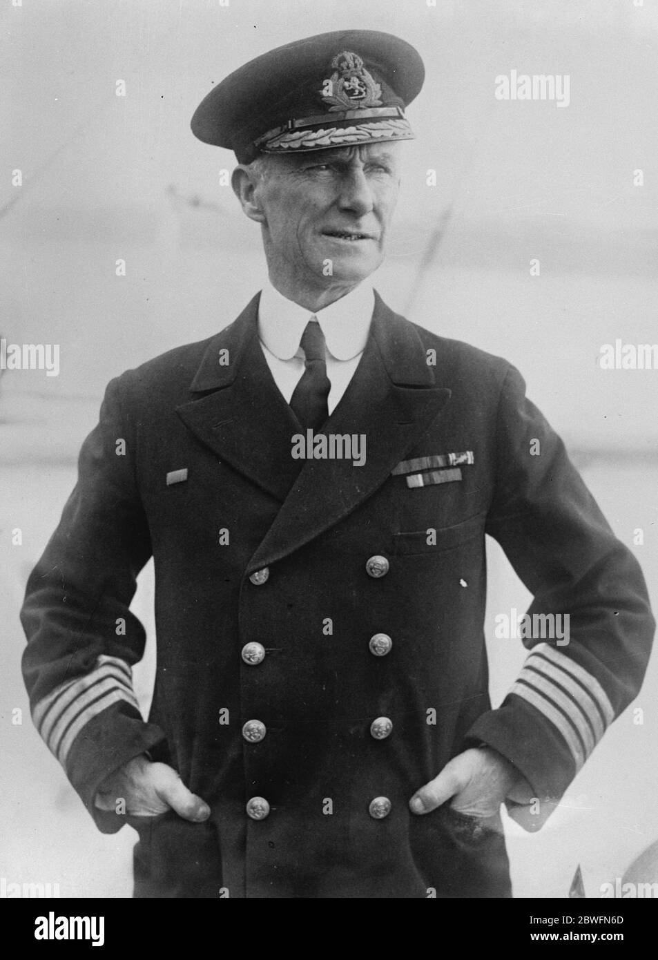 Successi di compleanno . Essere comandante dell'Ordine dell'Impero britannico, il capitano Arthur Henry Rostron, C B e, R N R, capitano della Mauretania. 3 luglio 1926 Foto Stock