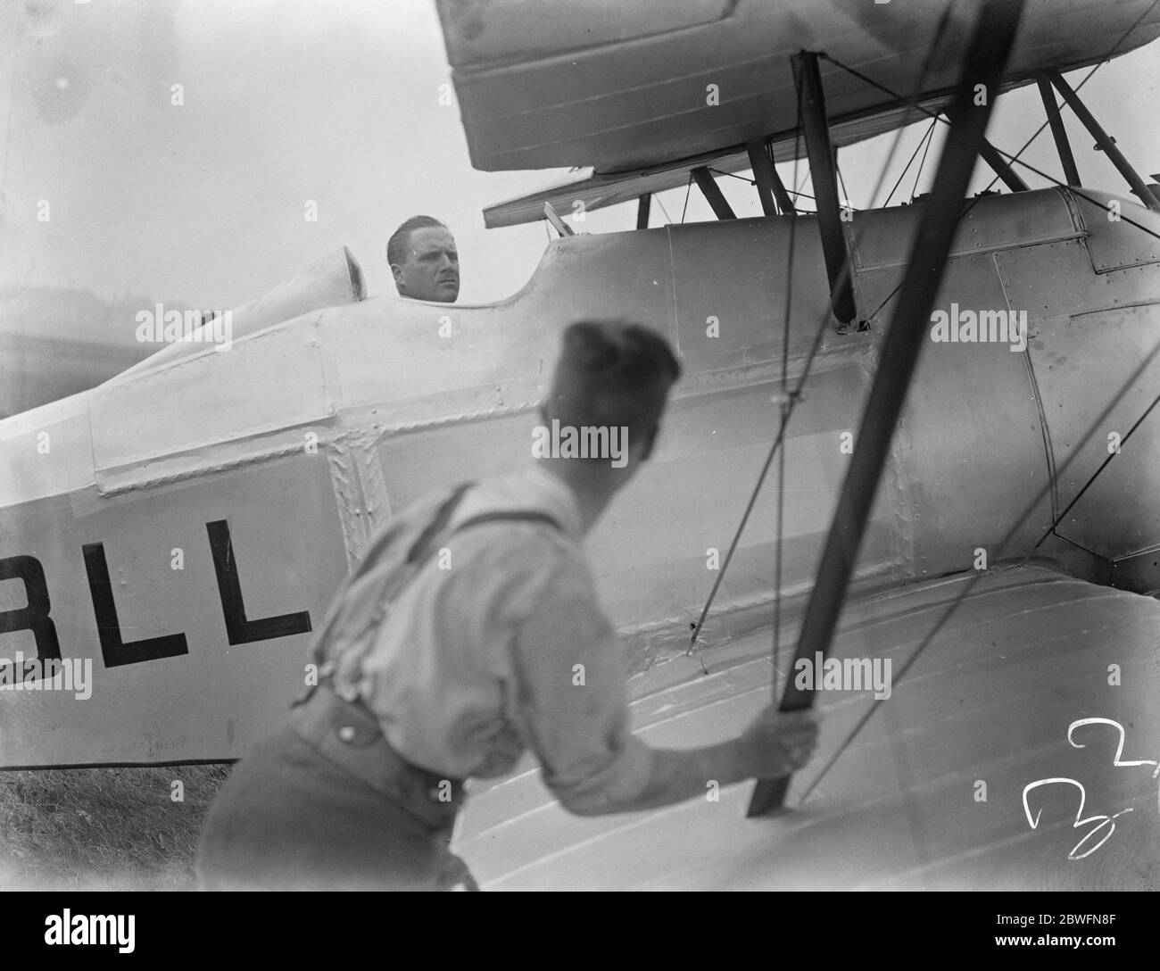 Aviatori Lieutenant di volo H W G Jones , Milatary Cross Foto Stock
