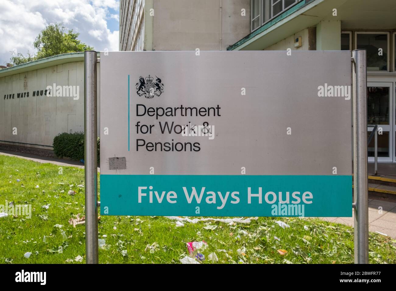 Department for Work and Pensions, Five Ways House, Edgbaston, Birmingham Foto Stock