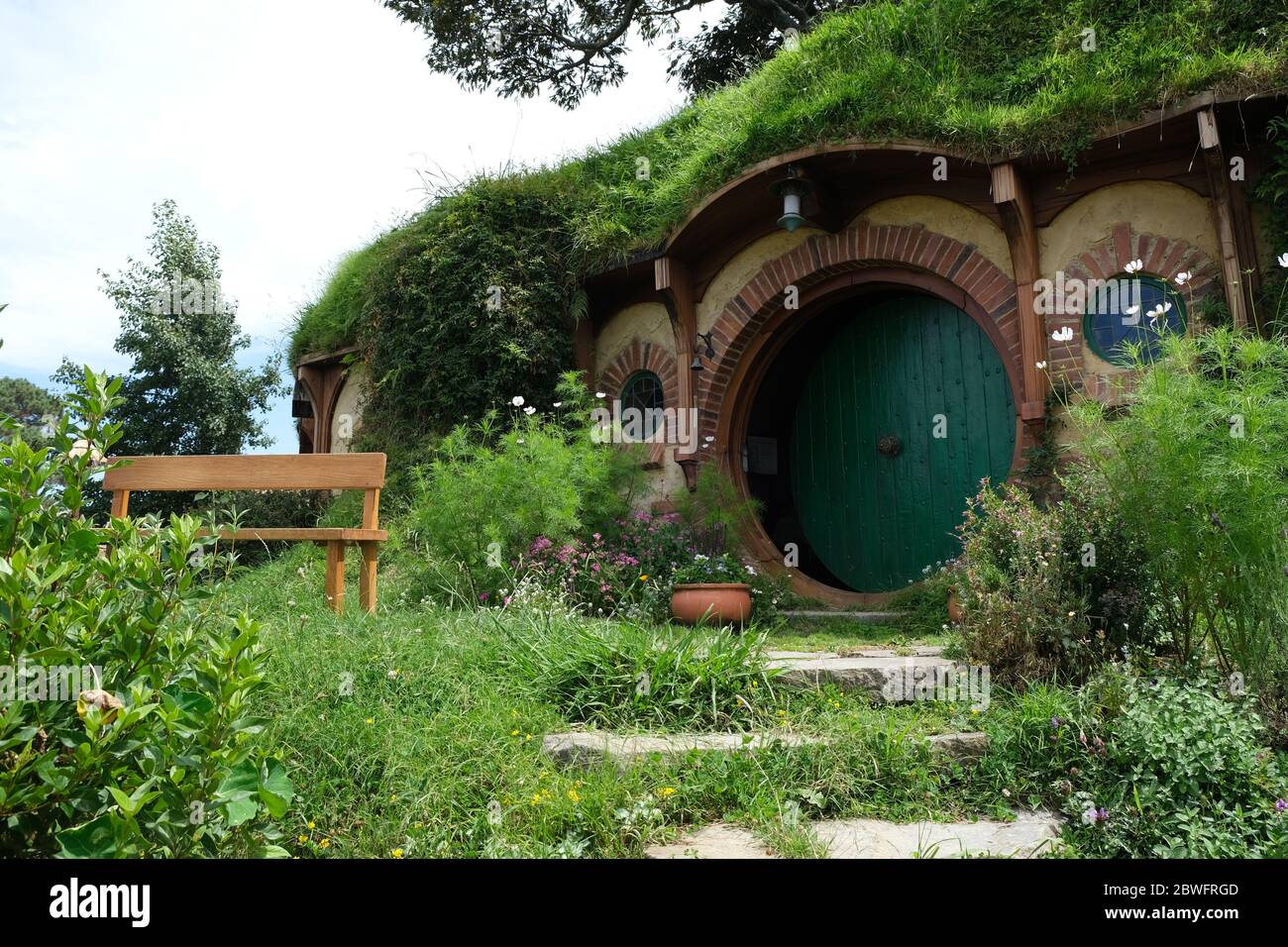 Hobbiton, Terra di mezzo, Nuova Zelanda Foto Stock