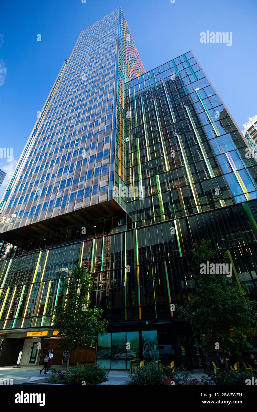 Ingresso del grattacielo Amazon Tower i, Seattle, Washington, USA Foto Stock