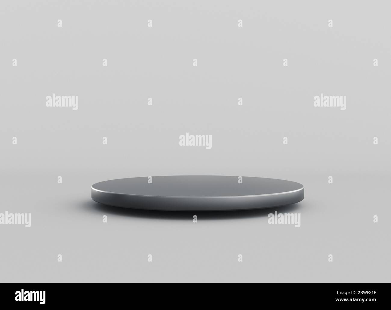 Piedistallo geometrico o cilindrico podio minimo sfondo studio per il prodotto show. rendering 3d Foto Stock
