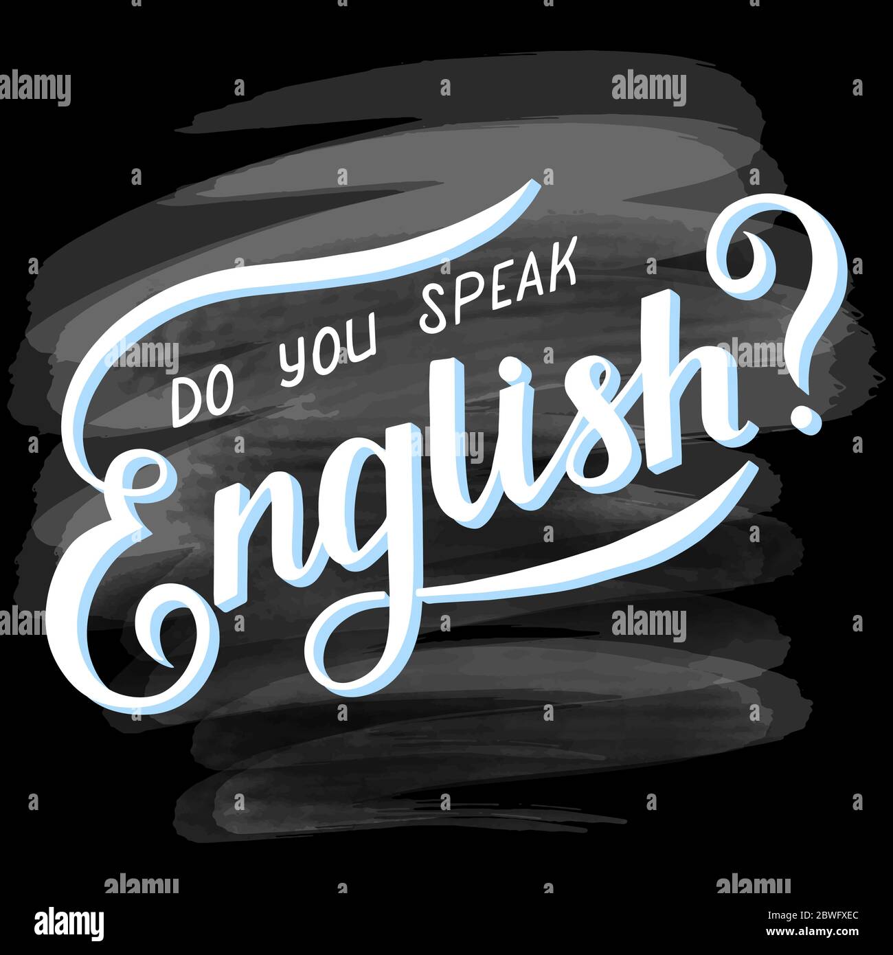 Si parla inglese Illustrazione Vettoriale