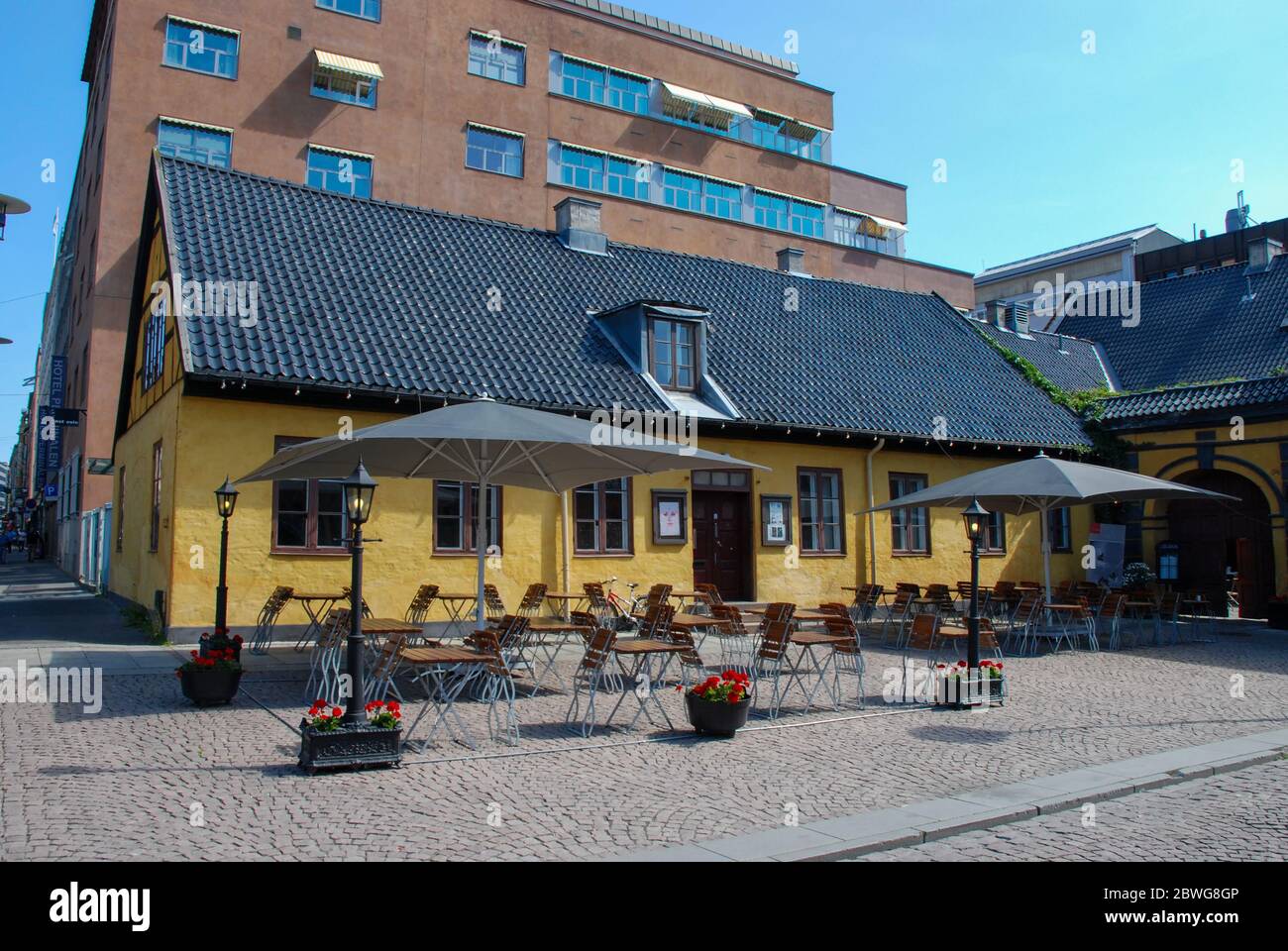 Christiania Torv a Oslo, Norvegia Foto Stock