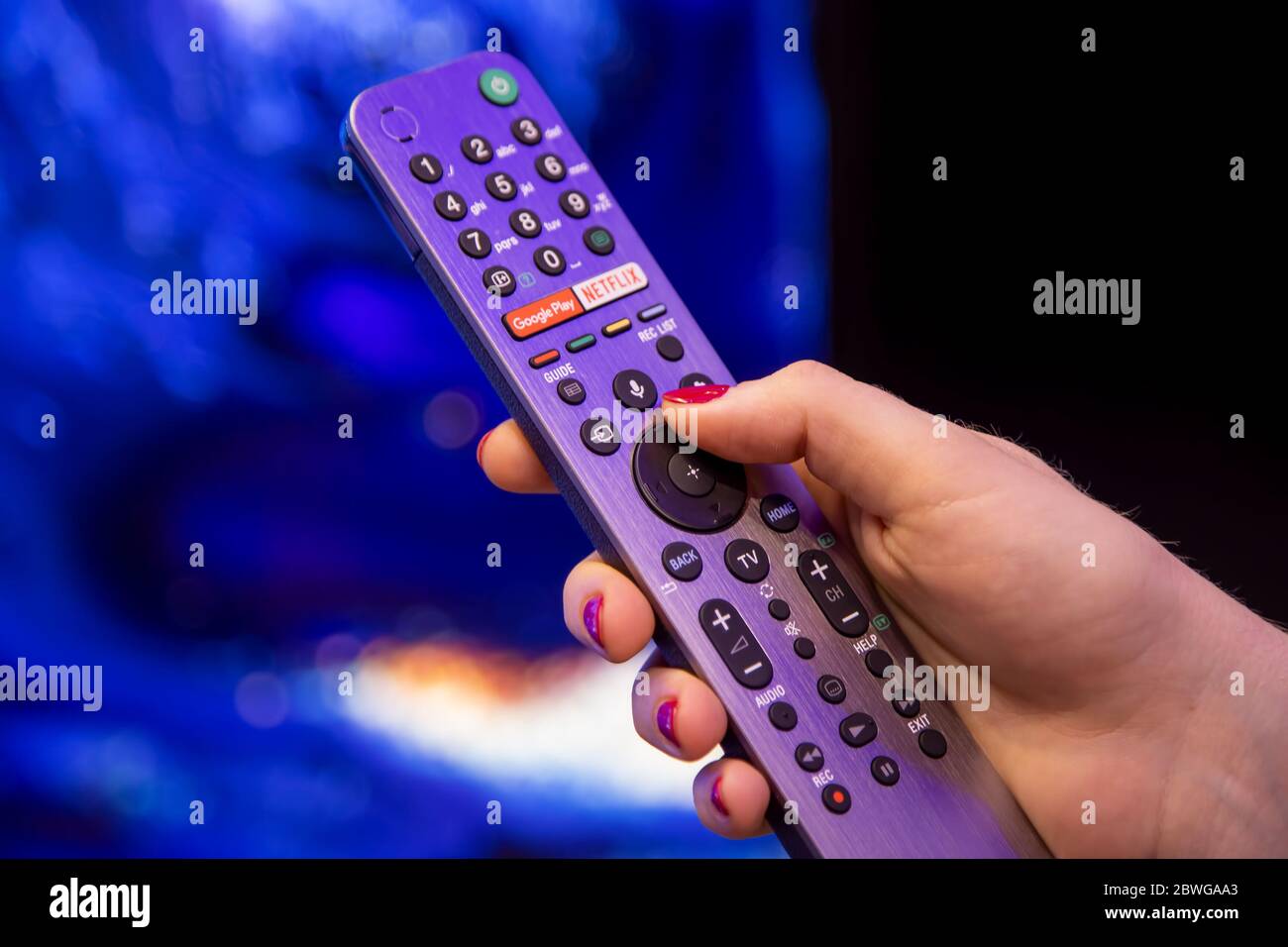 Telecomando sony tv immagini e fotografie stock ad alta risoluzione - Alamy