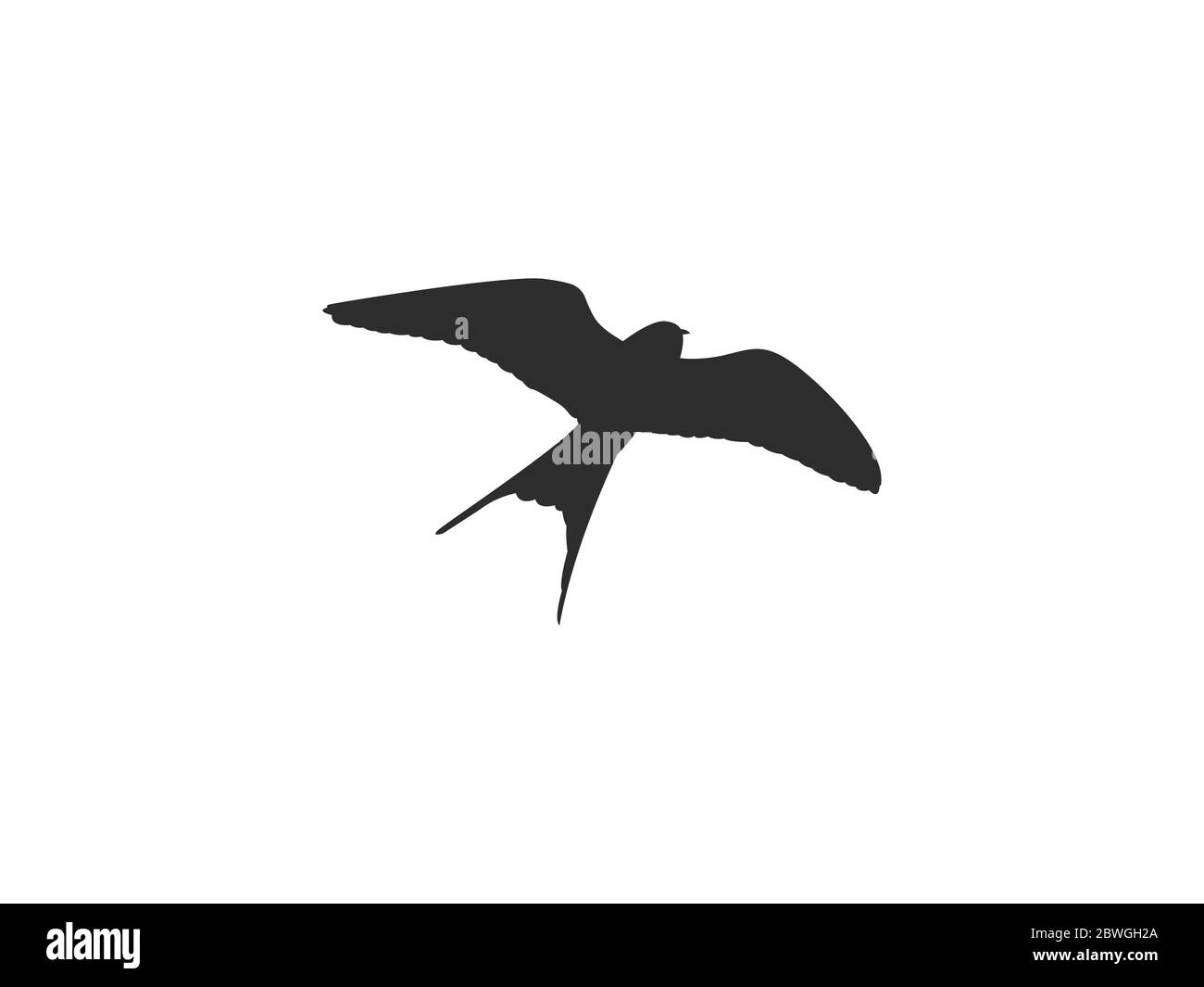 Uccello, icona della natura. Illustrazione vettoriale, design piatto. Illustrazione Vettoriale