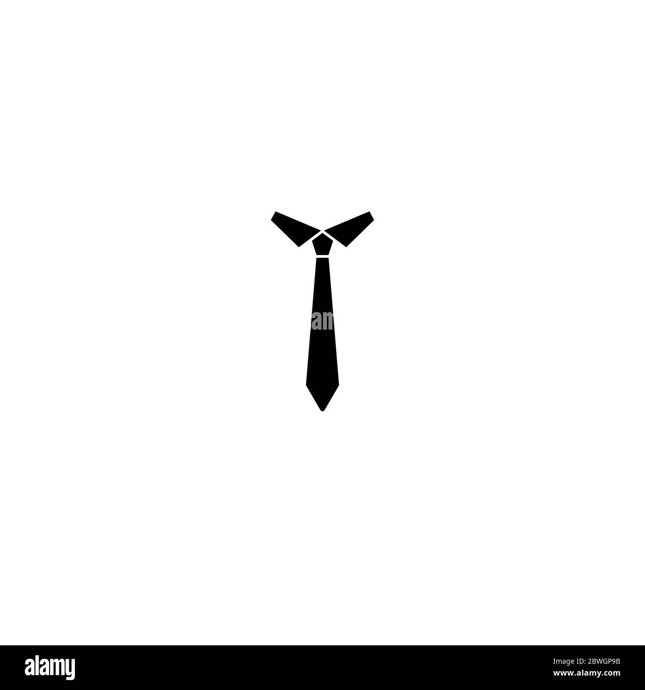 icona di legatura isolata su sfondo bianco. Silhouette della cravatta da  uomo. Cartello con codice di abbigliamento. Simbolo uomo, maschio,  maschile. Immagine piatta vettoriale Immagine e Vettoriale - Alamy