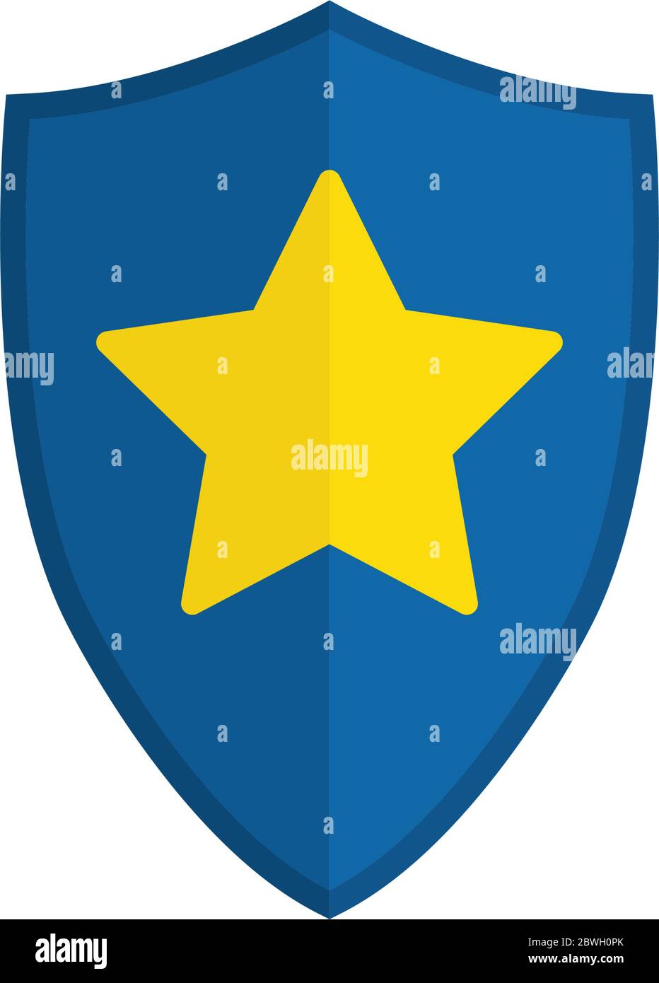 Icona Peaper Protect. Icona Secure. Vettore del segno di schermatura Illustrazione Vettoriale