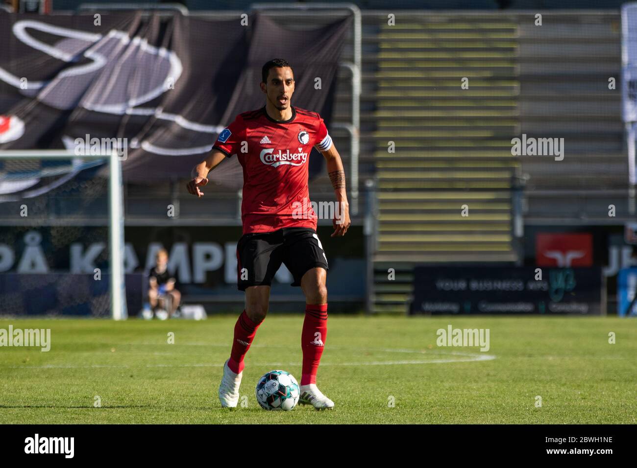 Lyngby, Danimarca. 01 Giugno 2020. Carlos Zeca (10) del FC Copenhagen visto durante la partita 3F Superliga tra Lyngby Boldklub e FC Copenhagen al Lyngby Stadium. (Photo Credit: Gonzales Photo/Alamy Live News Foto Stock