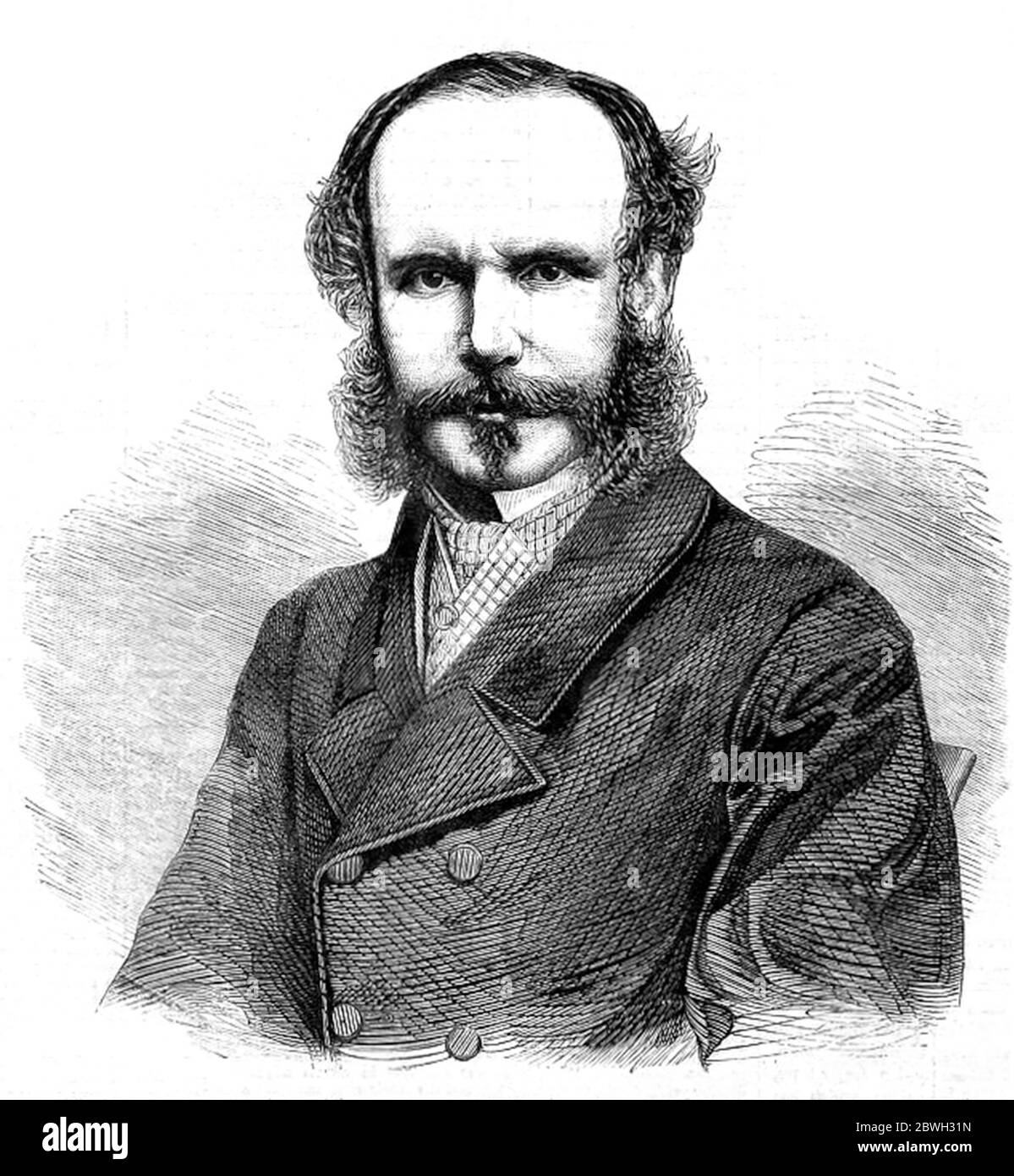 Thomas William Bowlby (1818 – 1860) corrispondente britannico per i tempi in Germania e Cina nel 19 ° secolo. Foto Stock