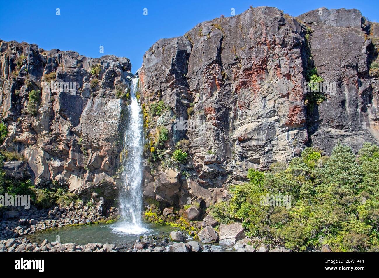 Taranaki Falls Foto Stock
